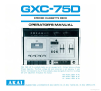 Akai GXC-75-D-Owners-Manual